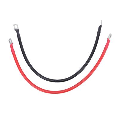 2 Pcs Battery Inverter Cable 6AWG 12 Inch Positive Negative Power Inverter Wire with 0.31in Tinned Copper Lugs for