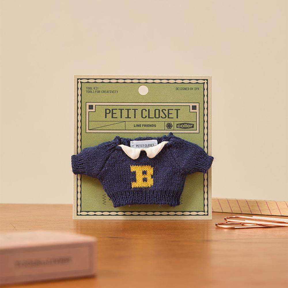 LINE FRIENDS Petit Closet Navy Knit