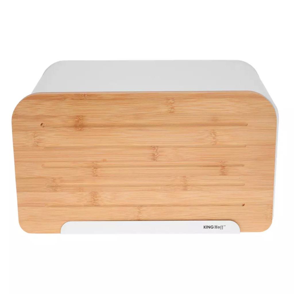 KINGHOFF KH-1072 WHITE BREAD BOX WITH BOARD