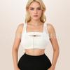 Womens Front Push Up Bra No Wire Side Support Seamless Breathable Everyday Wear