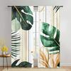 2 Pieces Tropical Monstera Leaf Print Pattern Curtains   Polyester Fabric   Suitable for Bedroom Living Room Decoration
