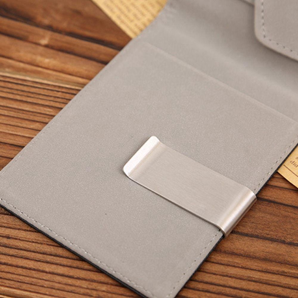 Korean Style Men's PU Leather Wallets Short Money Clip Wallet Fashion   Shopping