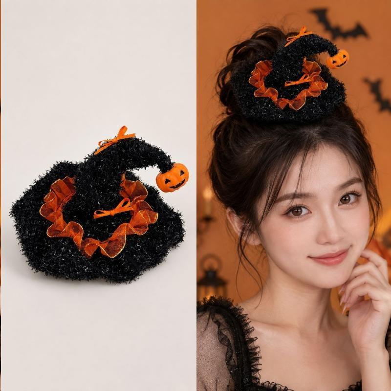 Halloween Decoration Headwear Halloween Party Cosplay Prop Dress Up Mini Hat Horror Skull Bat Hair Hoop Halloween Prop Hat