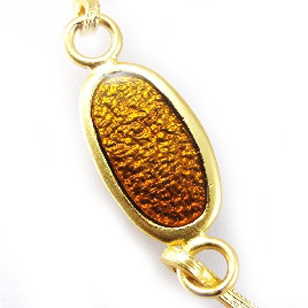 Dolce Vita [F9648] - Collier Créateur 'Movida' beige doré