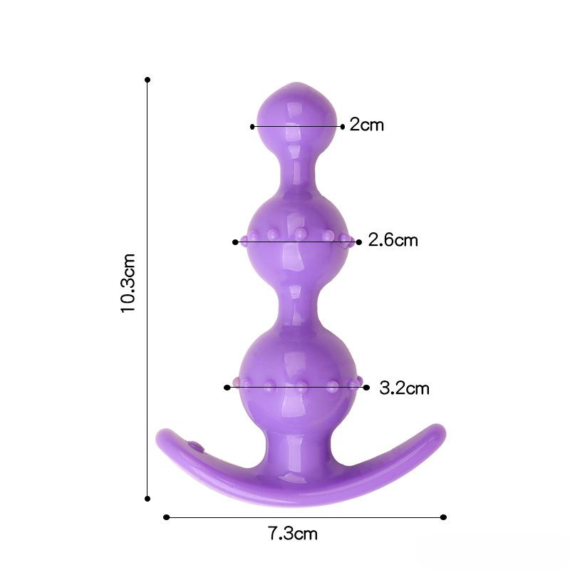 Soft Butt Plug Masturbation Anal Plug Sex Toys  Anal Bead Dilator Toys for Men Women
