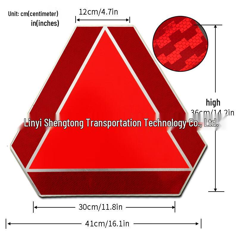 Brangdy Aluminum Reflective Rear Marker Board 0.8MM