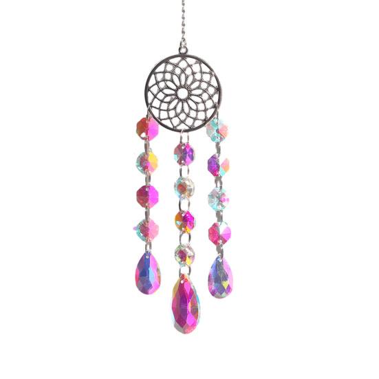 Colorful Crystal Suncatcher Hanging Sun Catcher for Windows Healing Crystal Decor for Home