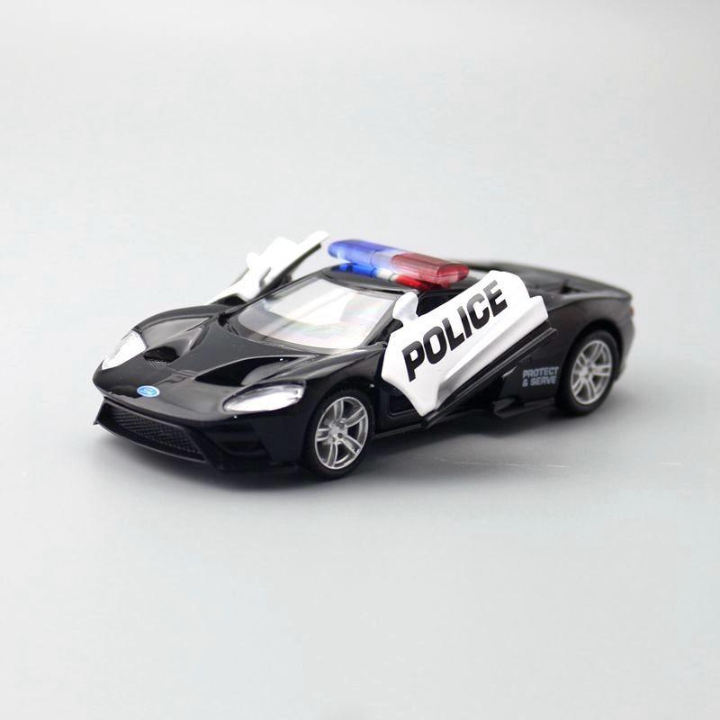 Alloy Car Model Ford Gt Police Car For Kids And Adults