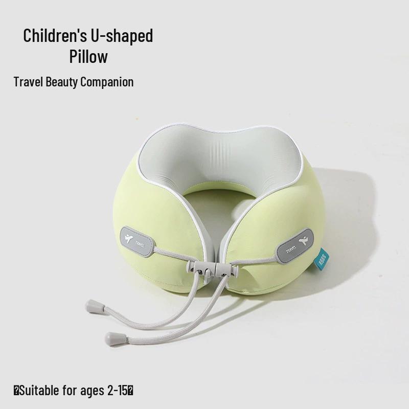 Portable U-Shaped Memory Foam Neck Pillow for Parent-Child - Foldable Travel, Airplane, Office & Nap Support