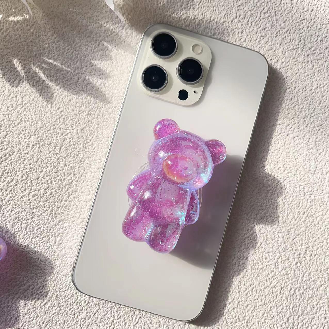 

Подставка для телефона с подушкой безопасности в корейском стиле в виде панциря медведя – креативная телескопическая складная конструкция Phone Holder