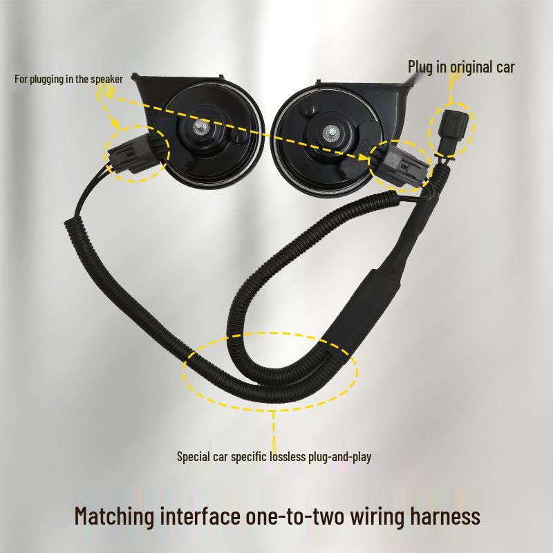 Baojun Yueye PLUS Dual-Tone Snail Horn: Ideal for Non-Destructive Upgrades, Super Loud Sound