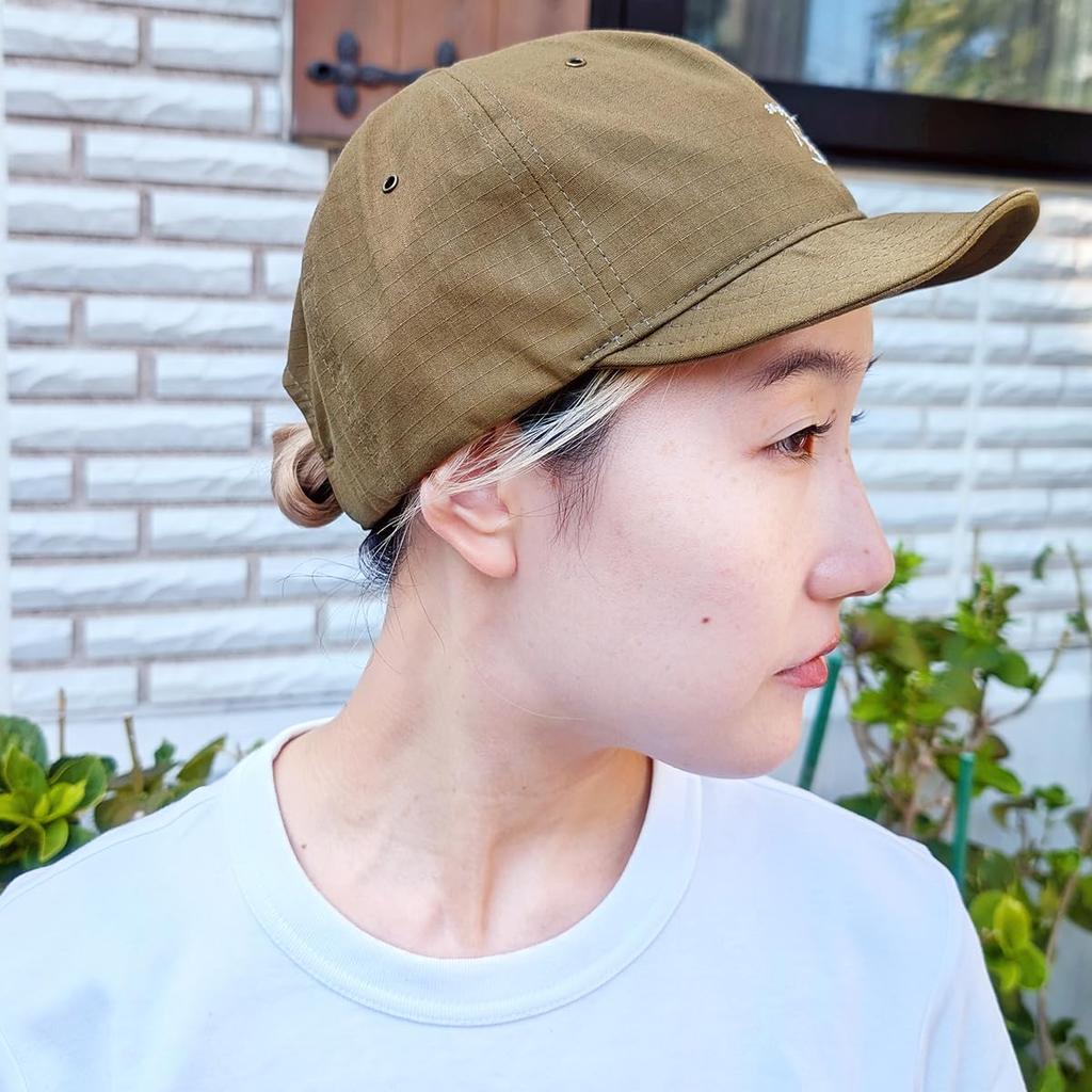 Basic Enchi Field Hand Sign Ball Cap Short Brim Umpire Cap Hand Sign Ripstop Fabric Lightweight Logo Mini Embroidery Adjustable Size One Size Fits All