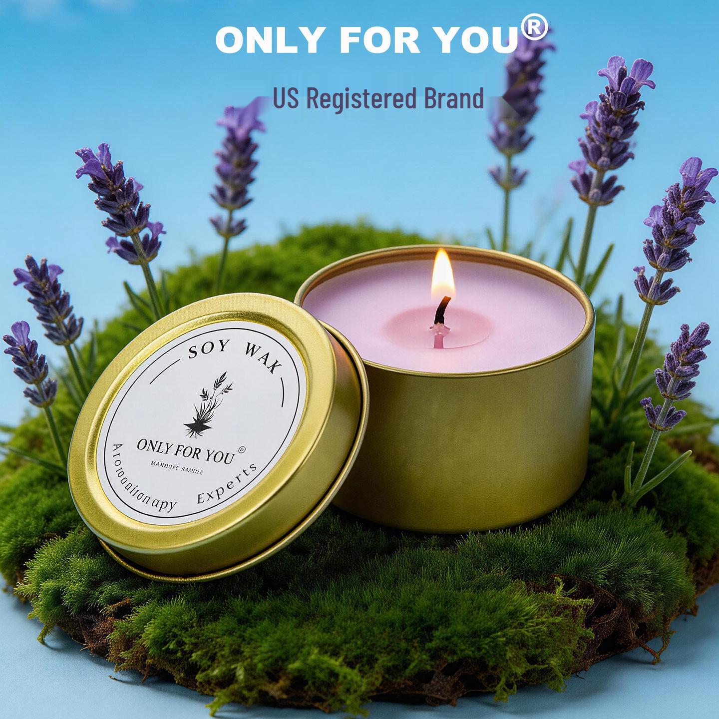 US Brand Tinplate Scented Candle Holder, Essential Oil Aromatherapy & Wedding Candy Box Gift