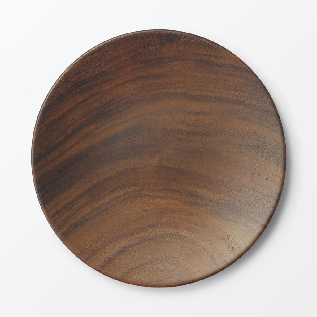 MUJI Acacia 23cm Diameter x 2cm 84956874 Plate, Approx. Height,