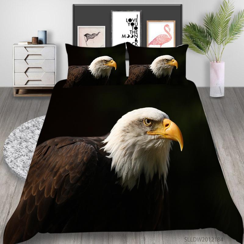 Rabbit Series 3D Digital Printing Bedding Three-Piece Polyester