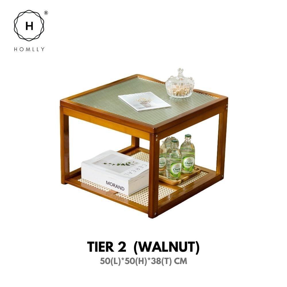 Homlly ika Nesting Living Room Coffee Side Table (Expandable)