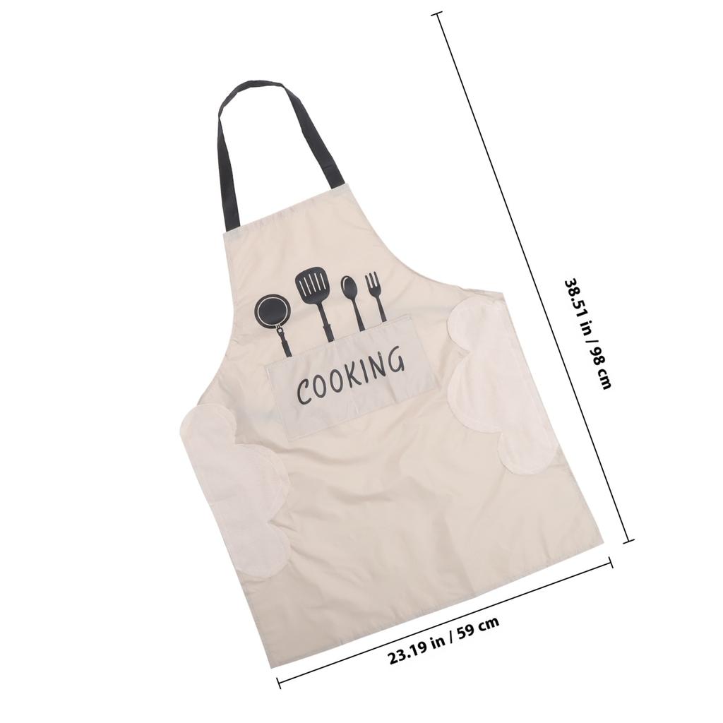 PVC Kitchen Apron Oil Proof Multi-Functional Baking Accessory with Pockets for Home Bbq Cooking Apron Cooking Protector