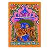 Buntes Abstraktes Poster Tiger Leopard Schlange Tropischer Dschungel Leinwandbild und Drucke Wandkunst Bilder Wohnzimmer Dekoration