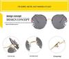 2024 Women's High-End Rhinestone Sunglasses: Slimming, Fashionable Anti-UV Sunshade