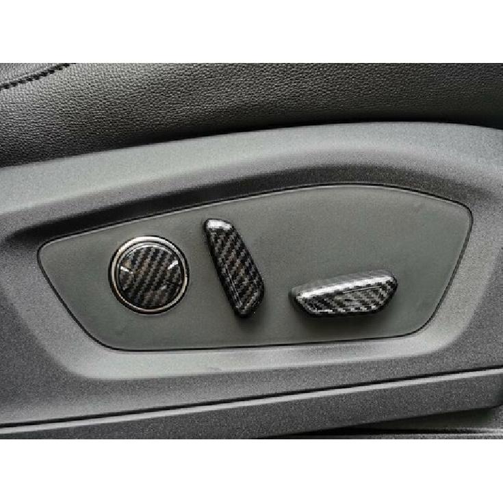 Seat Adjustment Button Switch Trim For Ford Explorer - ABS Carbon Fiber