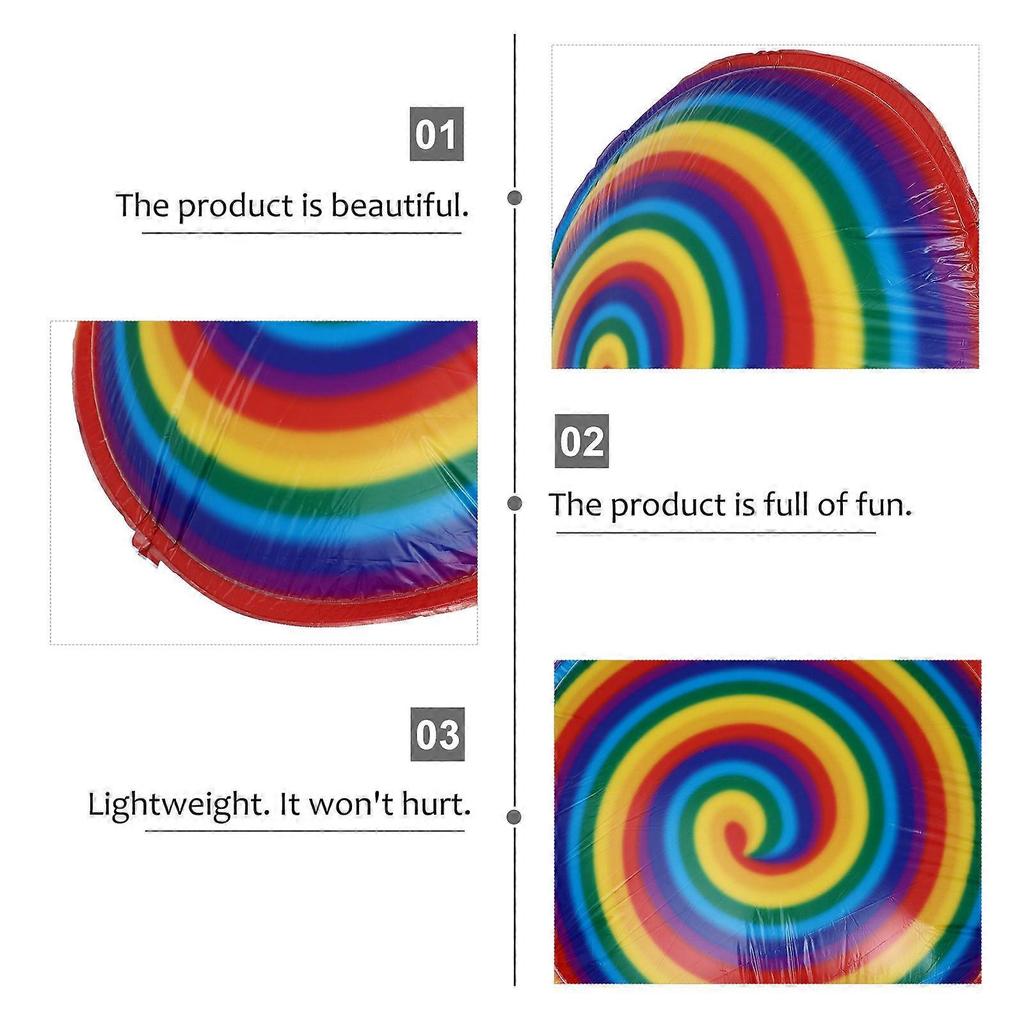 Inflatable Flying Disc Toy for Kids Playing Portable Lightweight Outdoor Fun Plastic Assorted Color