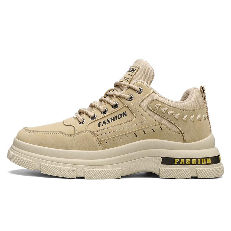 Herren Low-Top Retro Martin Stiefel - Herbst Dicksohlige Motorrad- & Outdoor-Sportschuhe