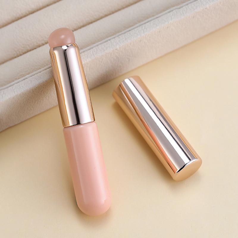 Nail Art Pigment Silicone Applicator Stick Reusable Chrome Glitter Applying Manicure Tool Easy Daub Pigment Nail Brush
