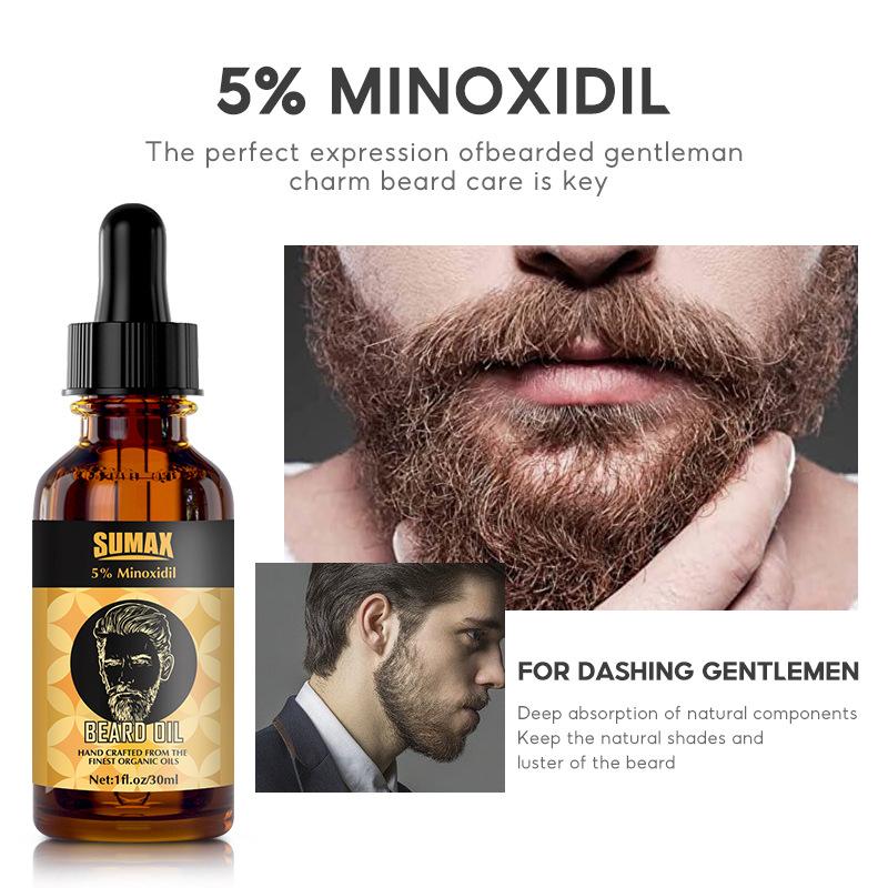 Sérum pour la croissance de la barbe pour hommes, 30 ml, formule naturelle pour améliorer la croissance des poils du visage