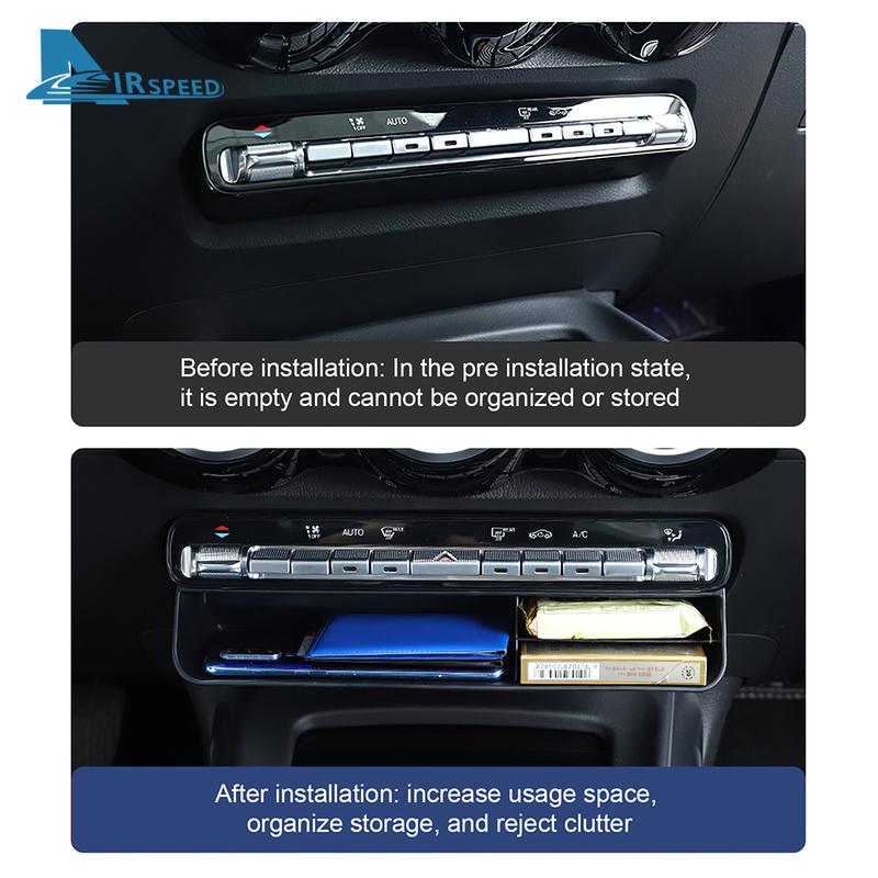 Car Central Control Storage Box Trim For Mercedes Benz A B CLA GLB GLA GLE Class W177 W247 C118 X247 H247 W167 EQA EQB -2024