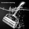 Stainless Steel Rolling Pin Heavy Duty Nonstick Kitchen Utensil Ergonomic Handle Pizza Dumpling Pastry Fondant Roller