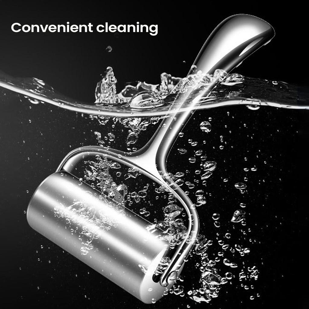 Stainless Steel Rolling Pin Heavy Duty Nonstick Kitchen Utensil Ergonomic Handle Pizza Dumpling Pastry Fondant Roller