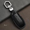 Leather Car Key Cover Case For Ford Mondeo Ranger S C Max Explorer 5 Fiesta ST F15 Mk4 MK3 MK5 Ring Accessories Key Chain