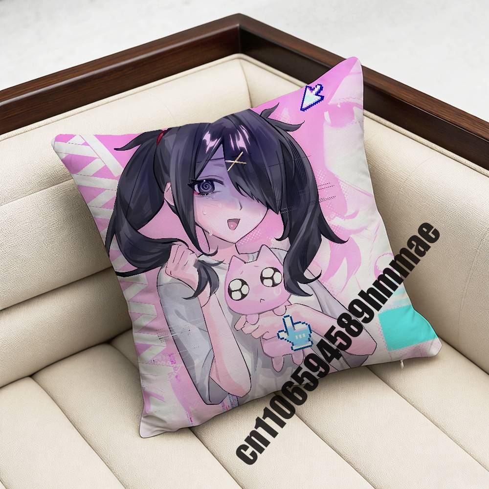 needy streamer overload KAngel Amechan Throw Pillow Case Sham For 30x30cm 45x45cm 50x50cm Square Office Cushion Cover