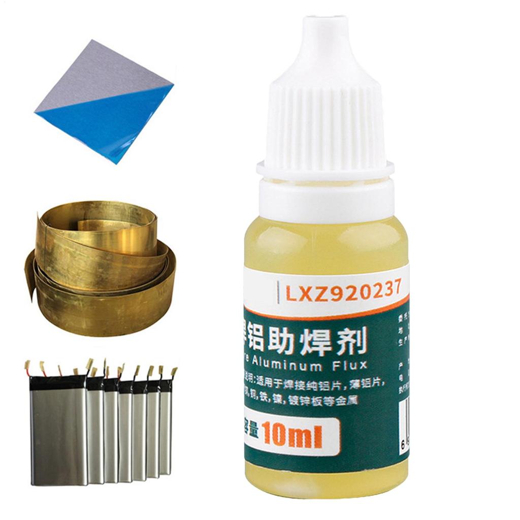10ml Liquid Solder Aluminum Welding Flux No Clean for Aluminum Electrical Repair Accessories Welding Supplies for Stainless