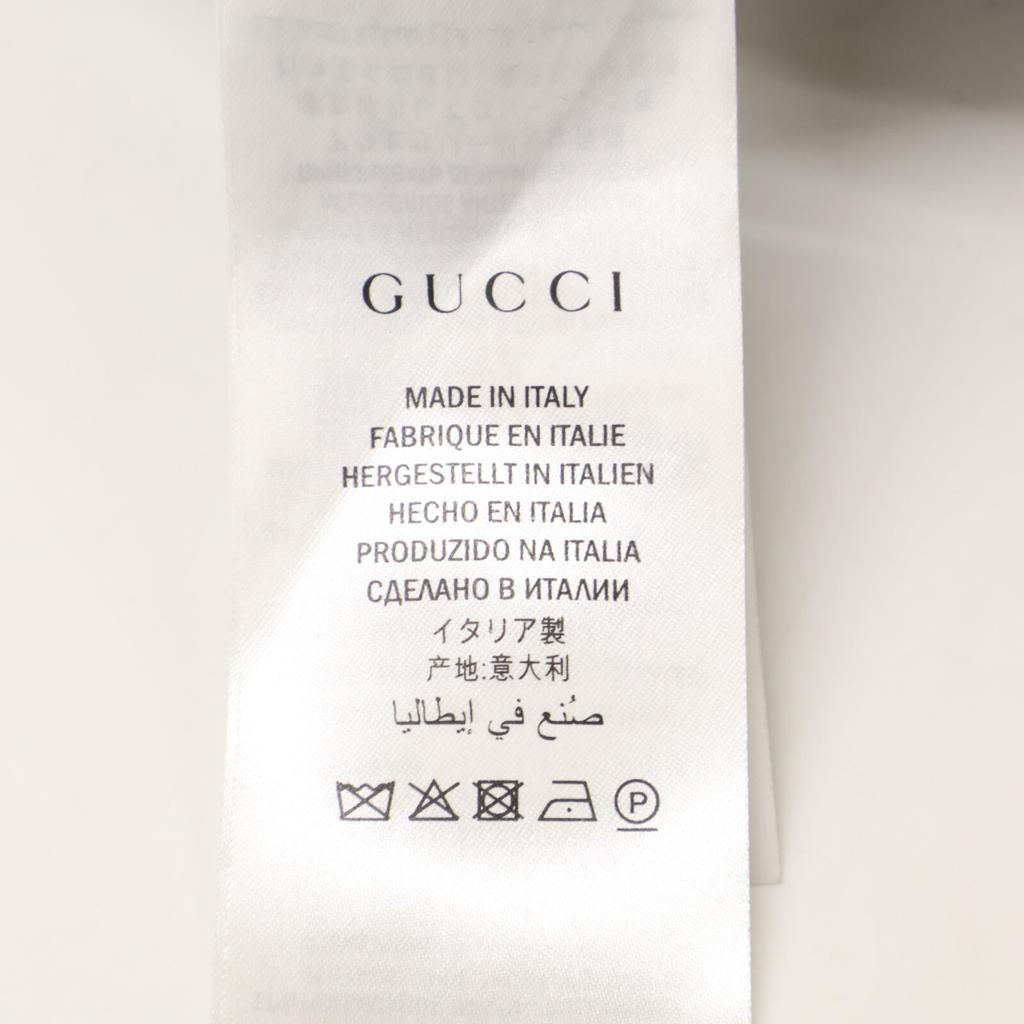 GUCCI 467502 Black x Pink Embroidered Lace Collar Ribbon Design Short Sleeve Dress dress S black/pinkUsed