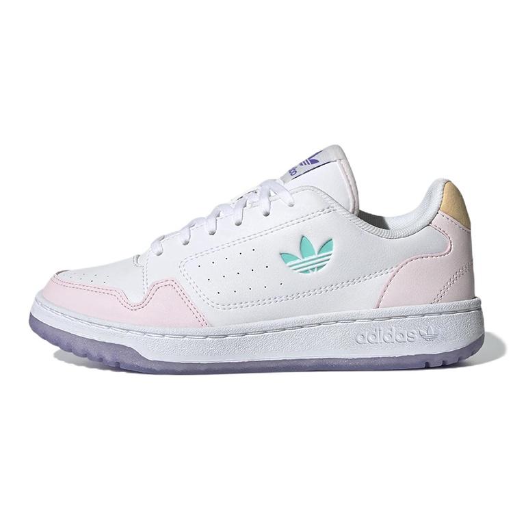 (GS) adidas originals NY 90 White Light Purple Pink Kids GY1172 EU 39⅓