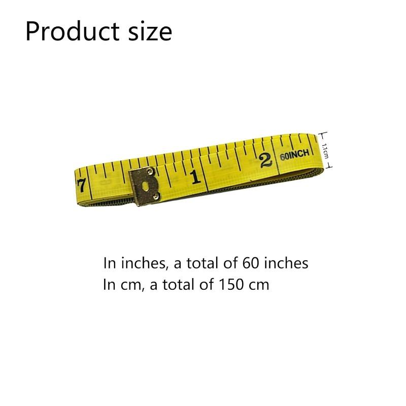 4 Pack Soft Tape Measure Double Scale Body Sewing Flexible Tailor Craft Vinyl Ruler for Weight Loss Medical Body Measurement