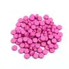 100pcs 7mm Acrylic Beads Solid Color Flat Round Loose Spacer Beads For Jewelry Making DIY Handmade Bracelet Necklace Accessories