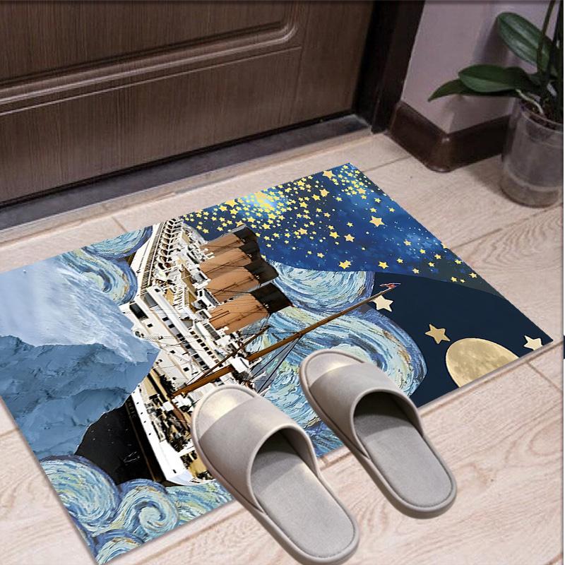 RMS Titanic Pattern Rug, Indoor/Outdoor Mat, for Picnic, Gameroom, Bedroom, Office, Living Room, Home Decor Carpet, Birthday Gift