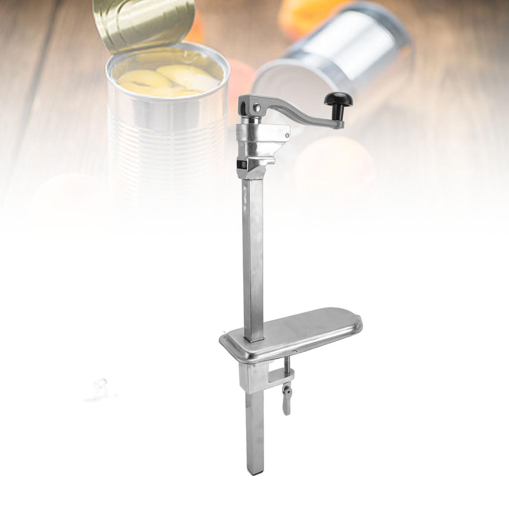 Commercial Can Opener Stainless Steel Heavy Duty Efficient Manual Table Can Opener for Restaurants Hotels
