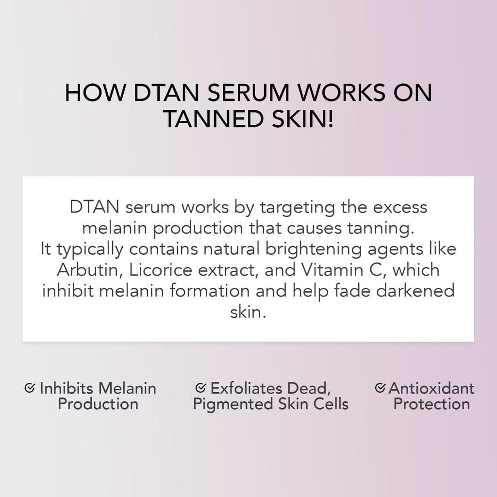 O3+ D-Tan Face Serum 30ml Pack of 1 for Tan Removal, Skin Brightening, Glow & Dark Spot Reduction