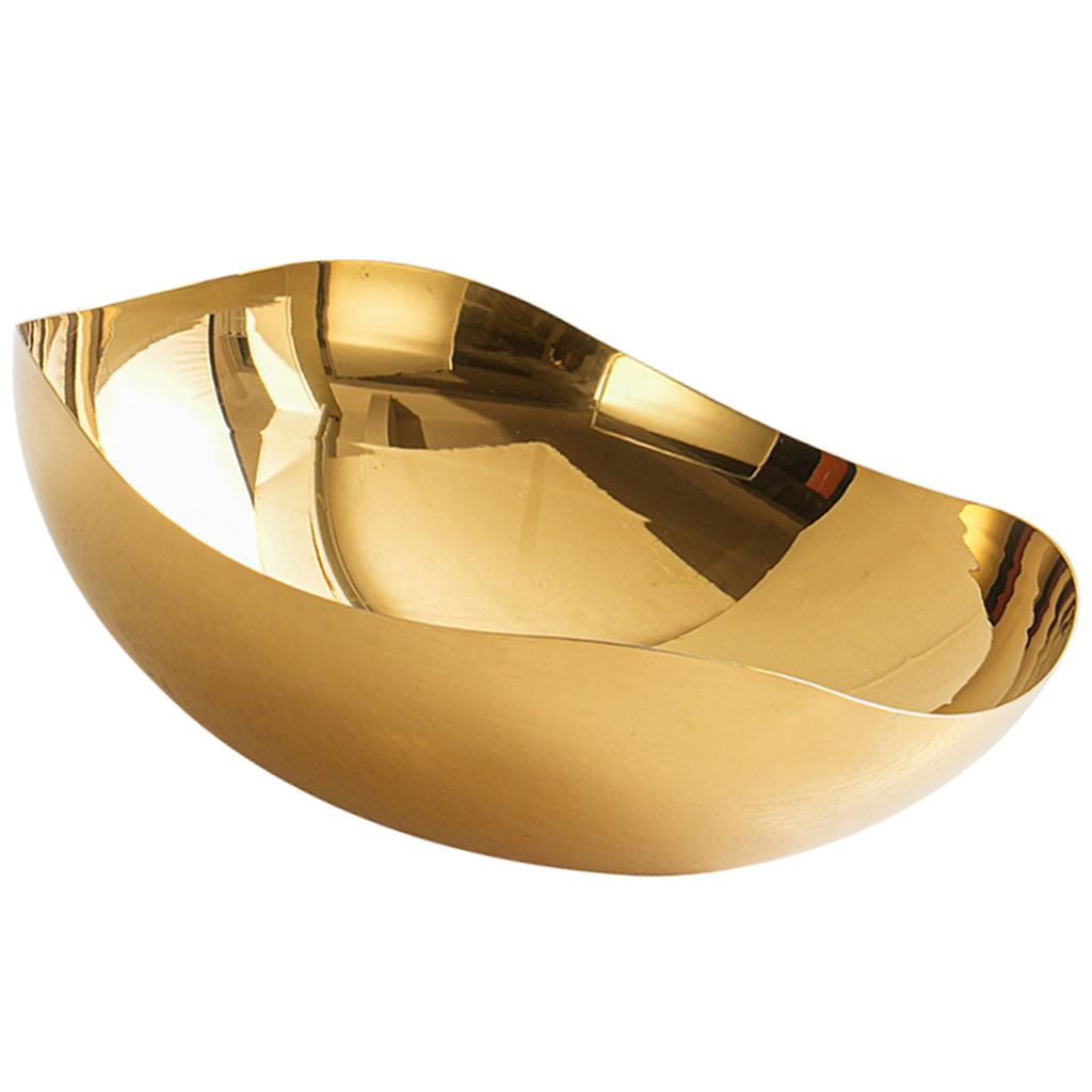 Bol pentru fructe din oțel inoxidabil Bol metalic pentru salată Blat Farfurie pentru fructe Bol mare de servire pentru baie bucătărie sufragerie