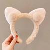 Luxurious Knitted Bow Plush Headband for Autumn/Winter - Face Washing Hair Accessory and Clip
