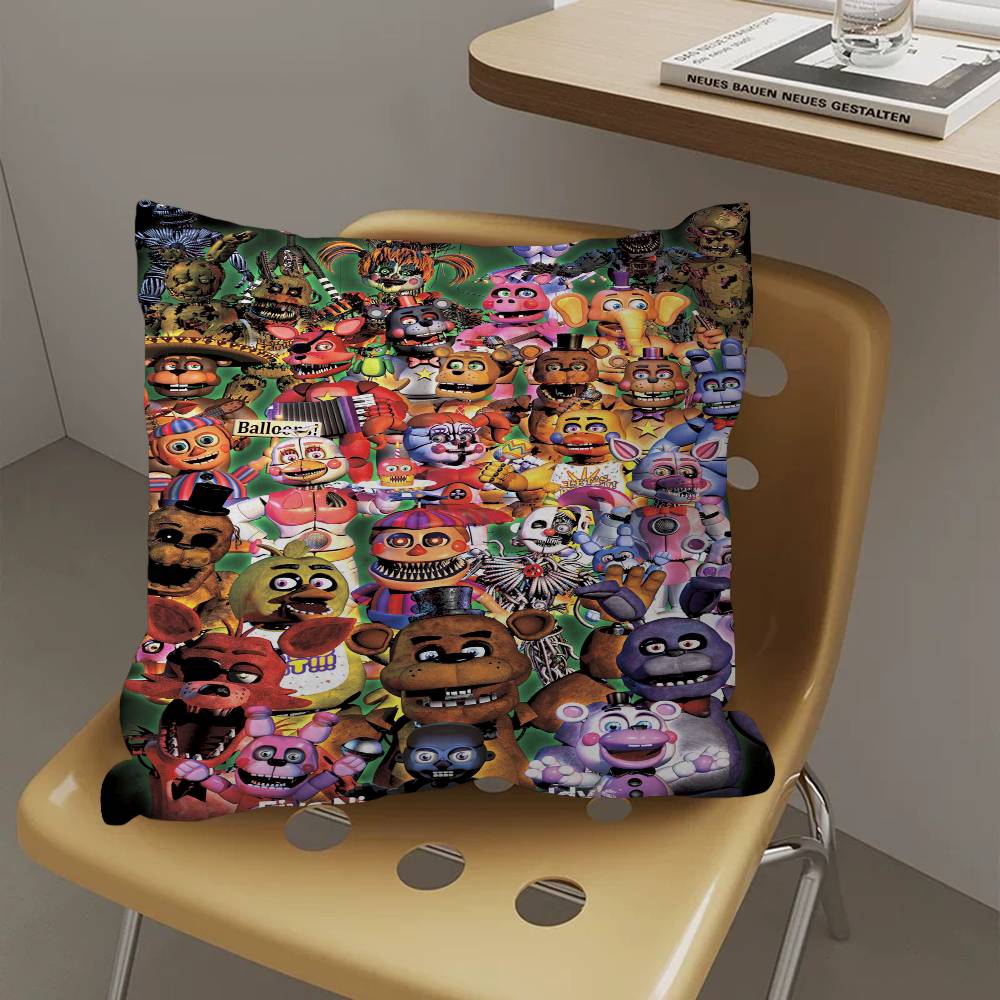 F-Fnaf F-Five-nights-At-Freddys Personalized Pillow Cover Kids Bedroom Wild Party Decor Pillowcase Kid Birthday Shower Gift