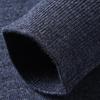 FORTEI Men's Mock Layer High-Neck Pure Wool Sweater