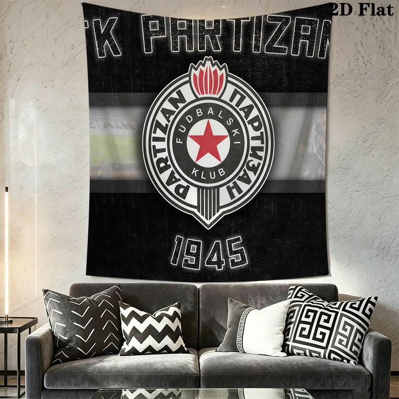 Partizan KK logo Wall Hanging Printed Fabric Blanket Decorative Tapestries for Bedroom Living Room Home Decor