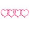 Car Logo Modification Love Four-Ring Rear Tailgate Heart-Shaped Sign Creative Decoration Sticker Suitable for Car Tail Badge Modification Love Tail