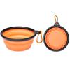Pet Soft Rubber Folding Bowl Travel Portable Dog Bowl Dog Food Basin Cat Bowl Foldable Dog Bowl