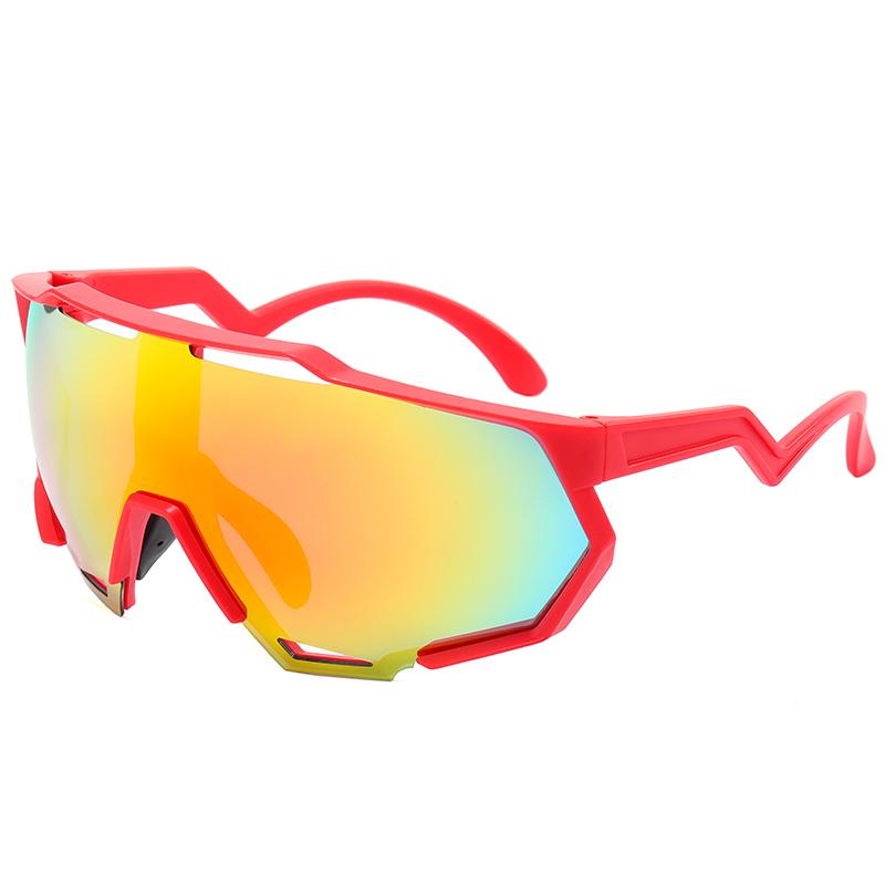 Neue Fahrradsonnenbrille für Männer Frauen farbwechselnde Gläser großes Gestell Outdoor-Sportbrille UV-Schutz
