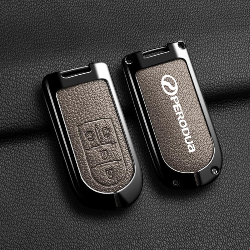 Suitable for Beilu big key case Car PERODUA Toyota remote control car Key case to protect men and women Metal case